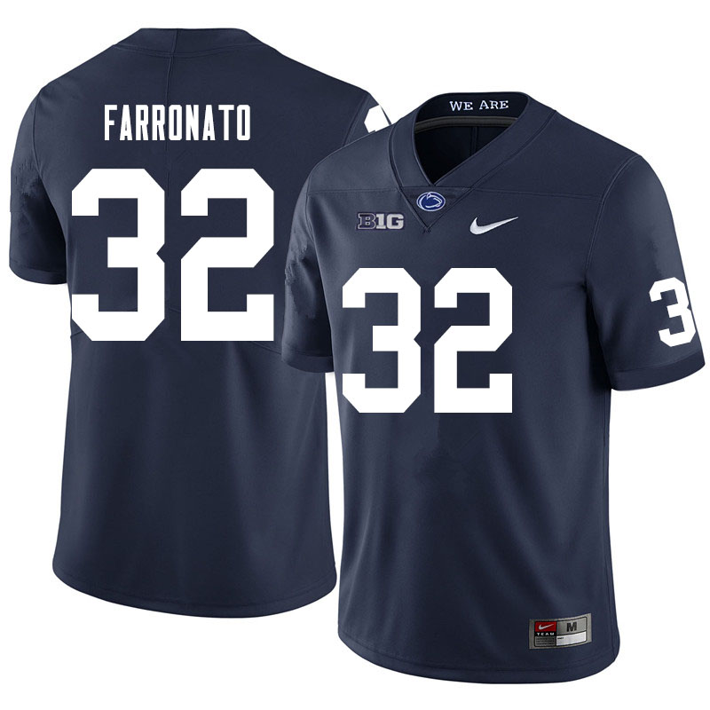 NCAA Nike Men's Penn State Nittany Lions Dylan Farronato #32 College Football Authentic Navy Stitched Jersey ZAC8698VH